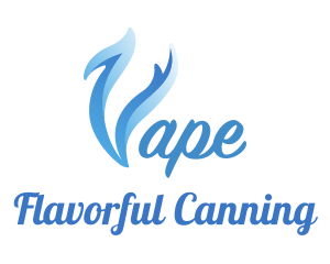 Blue Smoke Vape logo design