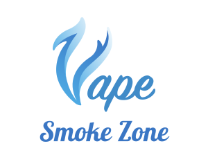 Blue Smoke Vape logo design