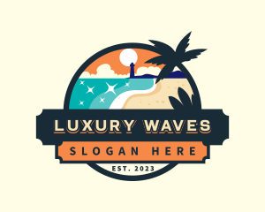 Beach Lighthouse Resort logo design