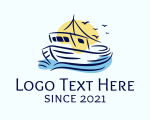 Sailing Fishing Boat logo