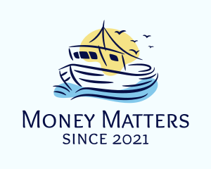 Sailing Fishing Boat logo