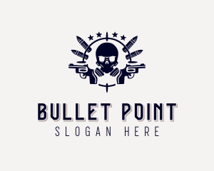 Skull Marksman Gamer logo design