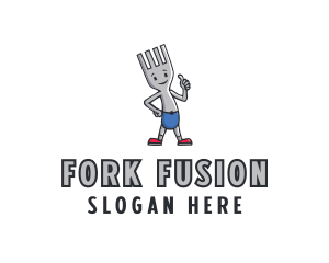 Fork Restaurant Dining logo design