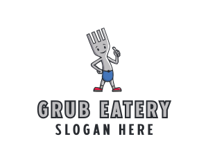 Fork Restaurant Dining logo design