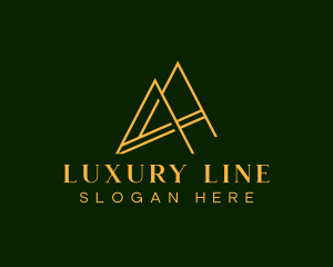 Luxury Brand Letter A logo design