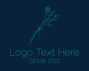 Minimalist Flower Bouquet  logo