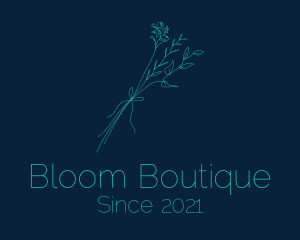 Minimalist Flower Bouquet  logo