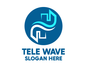 Blue Wave City logo design