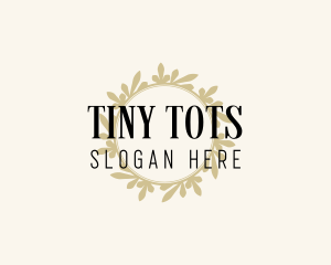 Elegant Floral Wreath logo