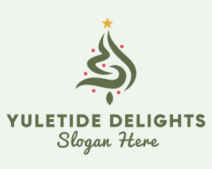 Yuletide Christmas Tree logo design