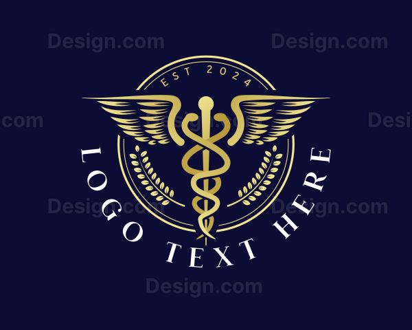 Medical Health Caduceus Logo