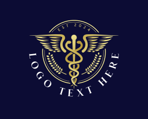 Medical Health Caduceus  logo