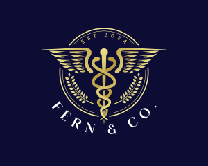 Medical Health Caduceus  Logo