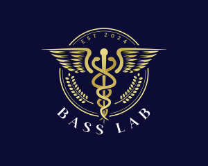 Medical Health Caduceus  logo design