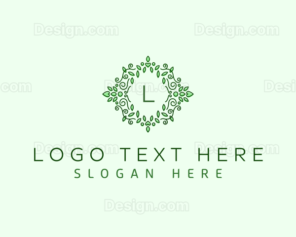 Organic Floral Leaves Logo