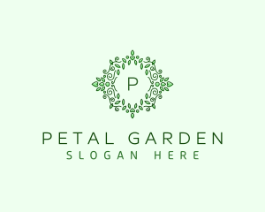 Organic Floral Leaves  logo design