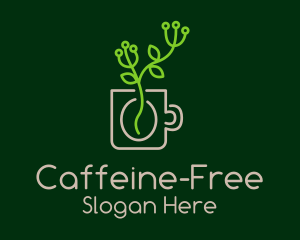 Minimalist Coffee Plant  logo design