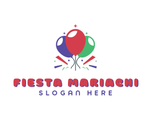 Balloon Party Venue logo design