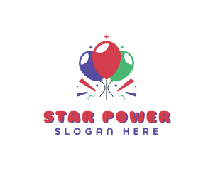 Balloon Party Venue logo design