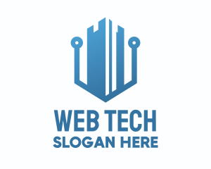 Tech Business Building  logo design