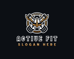 Viking Gym Fitness logo design