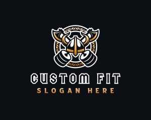 Viking Gym Fitness logo design