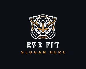 Viking Gym Fitness logo design