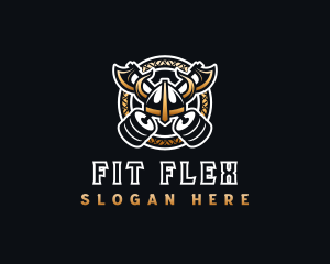 Viking Gym Fitness logo design