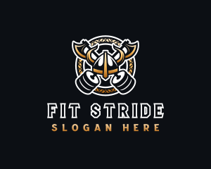 Viking Gym Fitness logo design