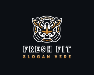 Viking Gym Fitness logo design