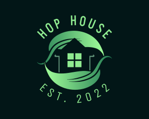 Leaf House Real Estate logo design