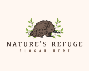 Echidna Anteater Wildlife logo