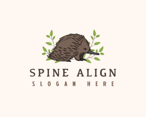 Echidna Anteater Wildlife logo design