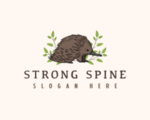 Echidna Anteater Wildlife logo design