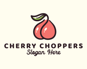 Cherry Fruit Butt  logo design