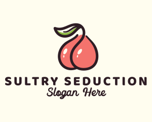 Cherry Fruit Butt  logo design