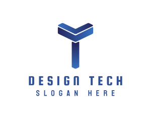 Modern Shape T logo