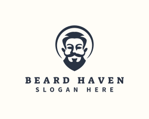 Man Beard Grooming logo design