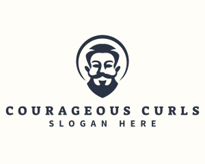 Man Beard Grooming logo design