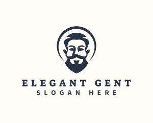 Man Beard Grooming logo design