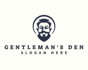 Man Beard Grooming logo design