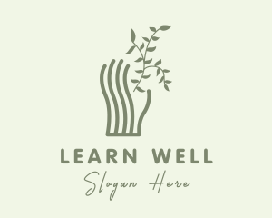 Natural Wellness Hand logo design