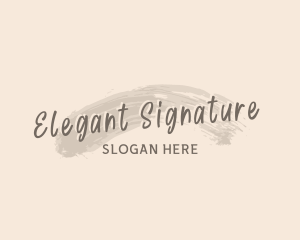 Classy Elegant Wordmark logo design