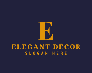 Gold Elegant Fashion Boutique, logo design