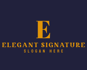 Gold Elegant Fashion Boutique, logo design