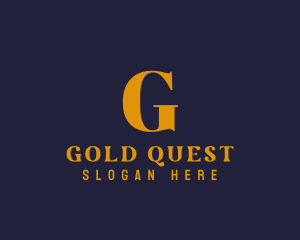 Gold Elegant Fashion Boutique, logo design