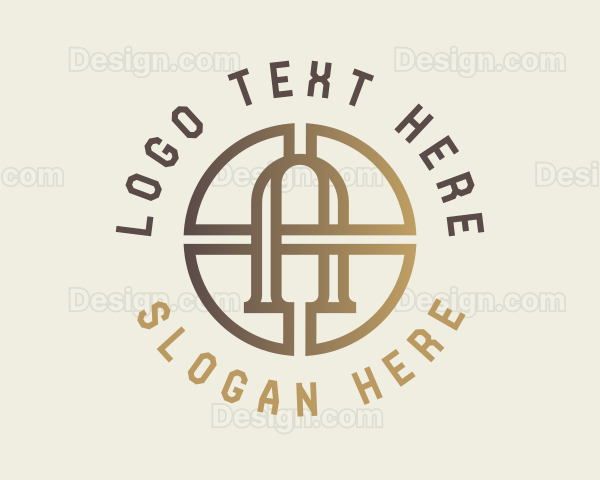 Coin Blockchain Letter A Logo