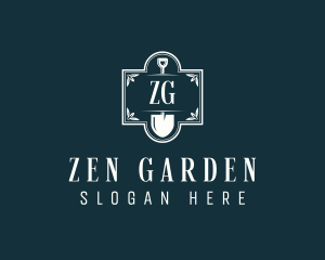 Shovel Garden Tool logo design