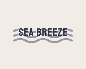 Tropical Sea Wave logo design