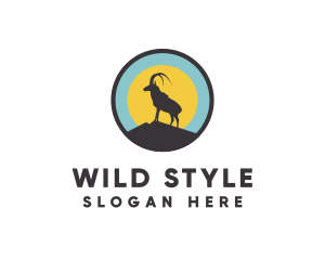 Wild Mountain Ibex logo design